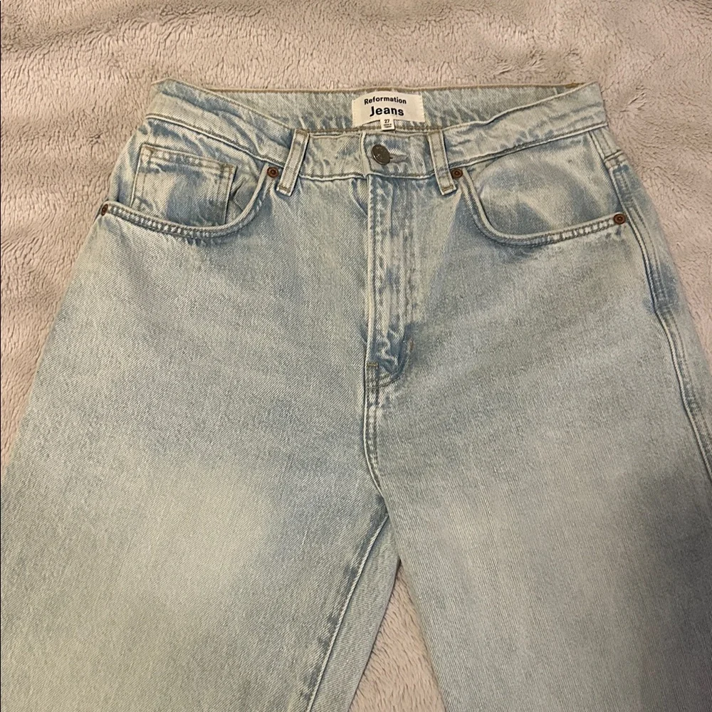 Reformation Val 90s Midrise straight Jean sz 27 - Picture 5 of 10